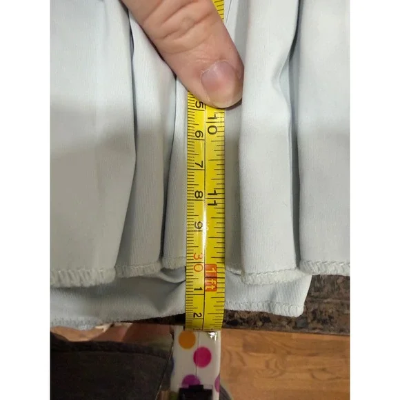 Goldhinge Pleated Tennis Skort Light Blue Athletic Skirt with Pockets Womens - Picture 4 of 8